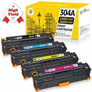 Set 4 pezzi toner a colori 304A CC530A - CC533A adatto per HP Laserjet CP2025 CM2320 CP2025dn - Foto 1 di 6