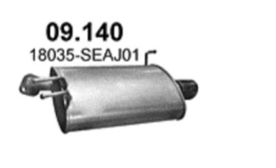 Muffler Exhaust For Honda Accord VII 2.4I 16V 02/2003 Left - Изображение 1 из 4