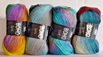 Cygnet Boho Spirit DK / Aran yarn 100% premium acrylic 100g ball variegated wool