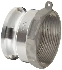 Dixon G200-A-AL Aluminum A380 Global Type A Cam and Groove Hose Fitting, 2" Plug - Picture 1 of 1