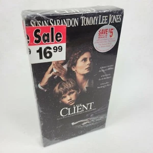 The Client (NEW SEALED VHS, 1994 First Print) Watermark Retail Stickers - Picture 1 of 7