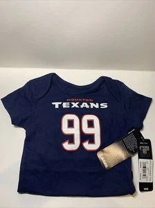 Houston Texans #99 JJ Watts 24m Official NFL Kids Team Apparel 1-piece Shirt NWT - Picture 1 of 7