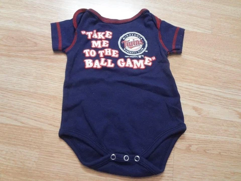 Infant/Baby Minnesota Twins 3/6 Months "Take Me To The Ball Game" Creeper One-Pi Cover