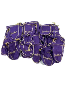 Borsa Crown Royal con coulisse viola marsupio materiale morbido LOTTO - Foto 1 di 12