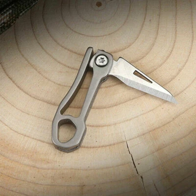 Мини карманный нож TC4 титана складной подвеска кухни нож лезвие триммер инструмент - Изображение 1 из 4