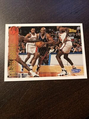 1997 Starting Lineup Charles Barkley Basketball Card Just Opened Rockets - Image 1 of 2