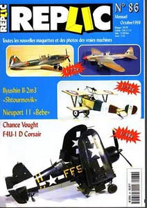 REPLIC 86 WW2 RUSSIAN Il-2 STORMOVIK / WW1 NIEUPORT 11 BEBE / F4U-1D CORSAIR VF - Picture 1 of 4