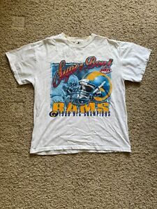 Vintage St. Louis Rams 1999 NFC Champions Superbowl XXXIV T-Shirt Mens Size L
