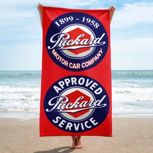 Toalla de playa Packard Motor Car Company/Servicio personalizada 30" x 60" - Imagen 1 de 1