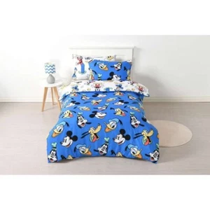 NUEVA FUNDA DE EDREDÓN PARA NIÑOS DISNEY MICKEY MOUSE - CAMA DOBLE - AJUSTE CAMA INDIVIDUAL KING - Imagen 1 de 2