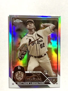 2023 Topps Chrome Matthew Liberatore Sepia Refractor Rookie Card #157 Cardinals - Picture 1 of 2