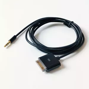 Car AUX Input Adapter Cable for iPod iPad iPhone Dock 30pin Male to Stereo 3.5mm - Picture 1 of 10