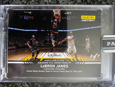 2016 Panini Instant LeBron James No. 8 Black NBA Finals #1/1
