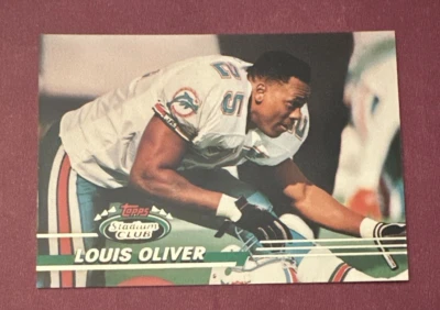 1993 Stadium Club #229 Louis Oliver - Miami Dolphins - Image 1 of 2