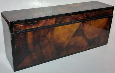 John Richard Tenshell Rectangular Box Brown Designer Accessory Midcentury Modern - Image 1 of 4