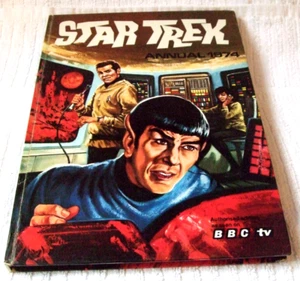 HARDBACK "RARE" ANNUAL BOOK (STAR TREK ANNUAL) YEAR:1974/USED/UN-CLIPPED - Foto 1 di 8