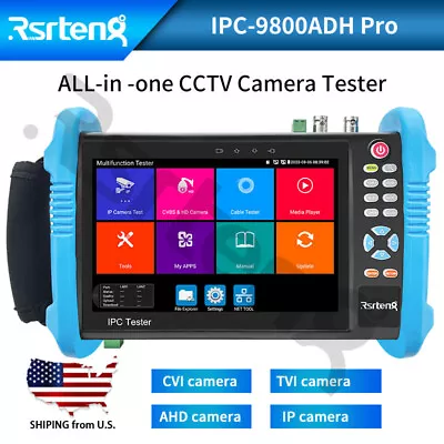 Rsrteng IPC-9800ADH Pro CCTV Camera tester 8K IPC 4K 8MP AHD CVI TVI POE WIFI - Image 1 of 4