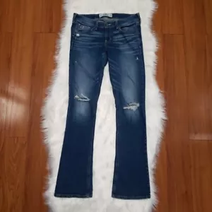 Vintage Hollister Boyfriend Distressed blau Denim Jeans Damengröße 7R 28 x 33 - Bild 1 von 5