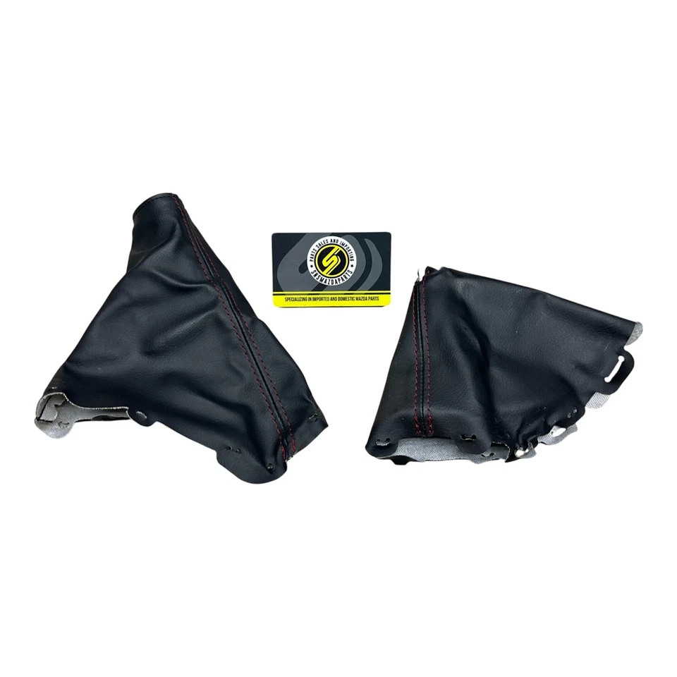 Ботинки переключения передач для центральной консоли 16-25 Mazda Miata MX5 MX-5 OEM ND черные серебристые - Изображение 1 из 1