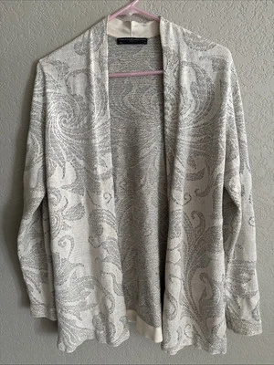Cárdigan Gris Estampado Peruvian Connection Talla Mediana  Foto 1 de 4