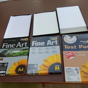 3 boxes of Permajet Fine Art Photo Paper. various qualities. New - Photo 1/8