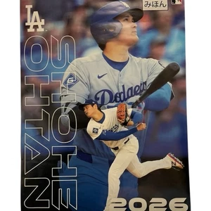 Shohei Ohtani 2026 Wandkalender BS Größe Dodgers MLB Atemberaubende Kunst Japan - Bild 1 von 9