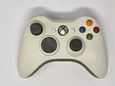 Official OEM Genuine Microsoft Xbox 360 Wireless Controller White ~ TESTED Works - Image 1 of 4