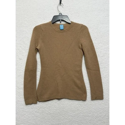 Свитер COOP Barneys New York шерстяная кашемировая смесь XS Camel круглый вырез длинный рукав - Изображение 1 из 4