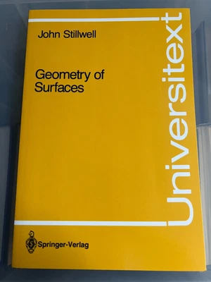 GEOMETRY OF SURFACES - JOHN STILLWELL - NEW PAPERBACK - SPRINGER - Image 1 of 2