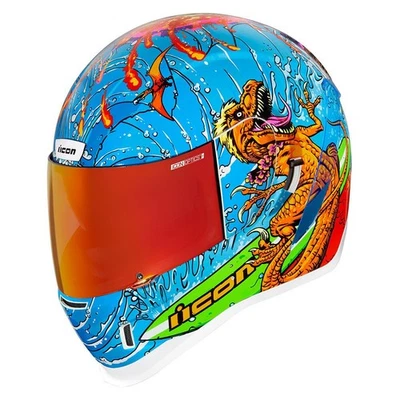 Capacete Icon Airform rosto inteiro - Dino Fury - Tamanho adulto grande - Imagem 1 de 4