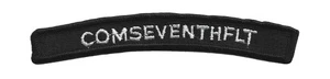 US Navy COMSEVENTHFLT Commander 7th Fleet UIM Shoulder Rocker Tab (06) - Picture 1 of 1