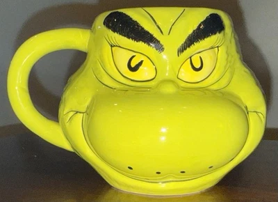 Taza Cerámica 2020 Dr. Seuss El Grinch 3D 16 OZ Verde Navidad Foto 1 de 4