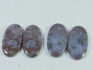 29-30MM Red Bloodstone Oval 02Pcs Matched Pair Cabochon for Earring Making D459 - Picture 1 of 9