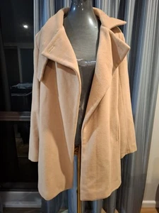 Tan Coat Jacket By Once Was Size L Or 14 - Picture 1 of 5
