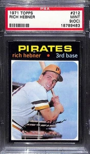 1971 Topps #212 Rich Hebner - Set rotto! PSA 9 (OC) - Foto 1 di 2