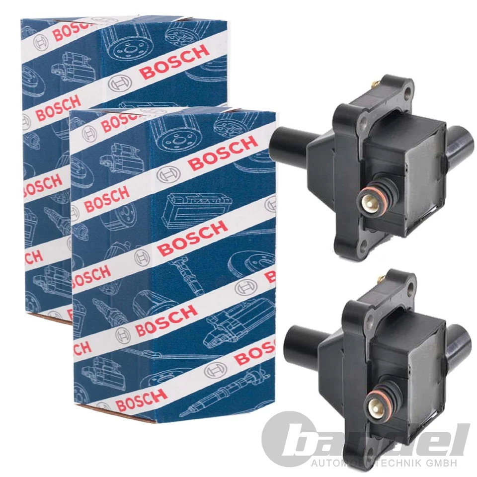 2x BOSCH ZÜNDSPULE ZÜNDMODUL passend für MERCEDES CLK SLK C/E KLASSE W210 W202 - Bild 1 von 1