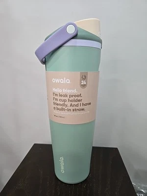 Бутылка для воды Owala FreeSip Sway из нержавеющей стали / 40 унций / цвет: туманный луг - Изображение 1 из 4