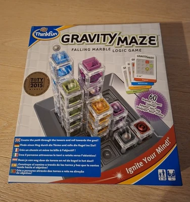Gravity Maze * Think fun * Falling Marble * Logik Spiel * Knobelspiel - Bild 1 von 4