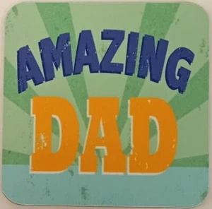Amazing Dad cork backed drinks coaster (cw) - Picture 1 of 1