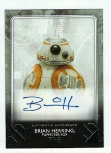 2020 Star Wars Rise of Skywalker series 2 autograph Brian Herring 19/25 SILVER - Picture 1 of 1