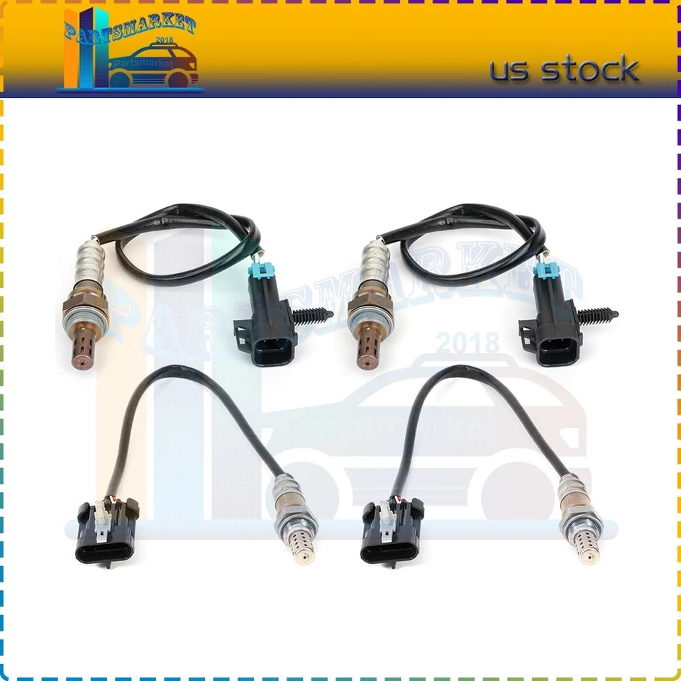 Sensor de oxígeno O2 02 para Chevrolet K2500 Suburban 1996 5,7 L 4 piezas Upsteam Under Foto 1 de 4