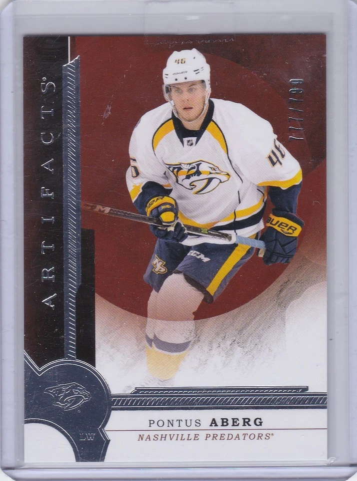Pontus Aberg 16/17 UD Artifacts Rookie RED-197 /799 - Image 1 of 1