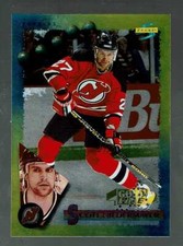 1994-95. Score Gold Line.  Punched.    Scott Niedermayer.       #22