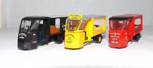 3 X UNBOXED OXFORD AND HORNBY ELECTRIC MILK FLOATS 4MM 1:76 SCALE
