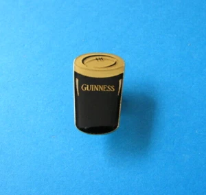 Guinness Pint Pin Badge. Rugby Ball in Head / Froth. VGC. Unused. Enamel. - Picture 1 of 3