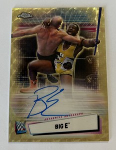 2021 Topps Chrome WWE BIG E 1/1 Superfractor AUTO New Day