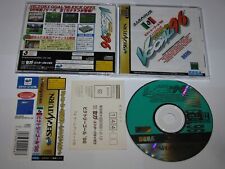 J.League Victory Goal '96 Sega Saturn Japan import +spine reg card US Seller