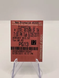 LOTR Movie Ticket Stub New Brunswick MSCHF Boosted Pack 2nd Edition V2 Card RARE - Picture 1 of 1