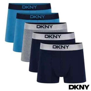 DKNY Men's Modal Boxer 5 Pack in 2 Colours and 3 Sizes - Picture 1 of 15