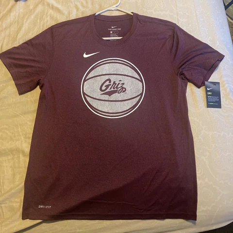 Nike Montana Grizzlies Griz Red Shirt Dri-Fit Athletic Men LARGE Basketball NWT Cover